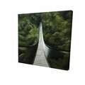 Begin Home Decor 16 x 16 in. Suspended Bridge in the Forest-Print on Canvas 2080-1616-LA145